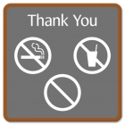 Thank You Sign w/Symbols