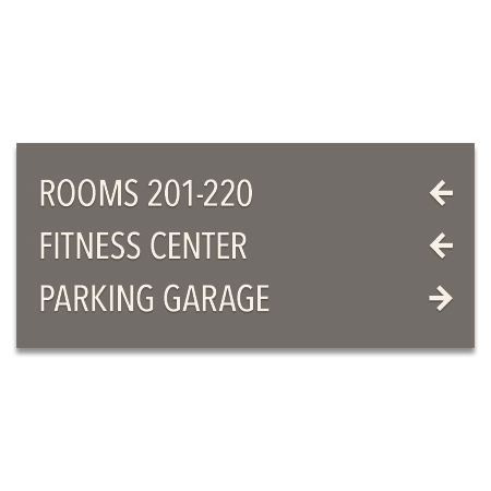 3-Line Directional Sign