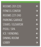 9-Line Directional Sign