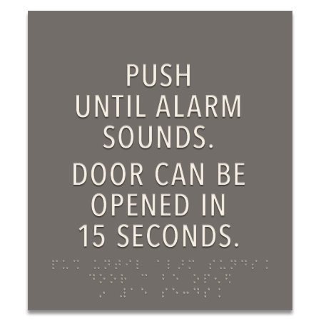 Delayed Egress Push/Pull Sign - CA Code