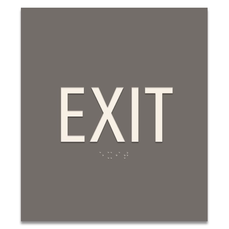 "Exit" Egress Sign - CA Compliant