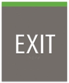 "Exit" Egress Sign - CA Compliant