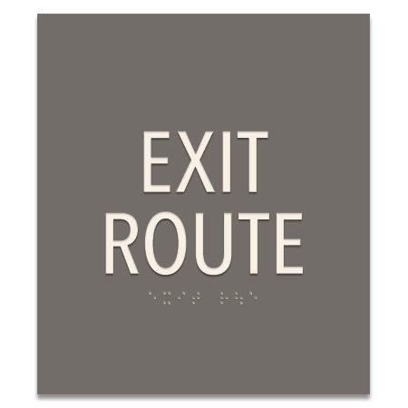 "Exit Route" Egress Sign - CA Compliant