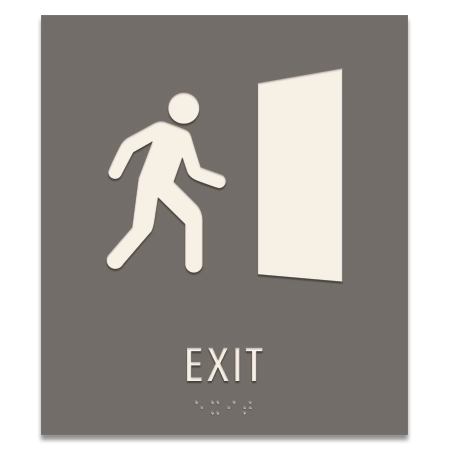 Exit Sign w/ Symbol