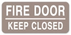 Fire Door - Keep Closed Label - 4 Pack