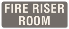 Fire Riser Room Label
