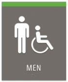 Men Sign w/Male & ISA Symbols