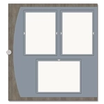 Menu Display w/3 Insert Holders