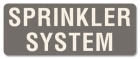 Sprinkler System Label