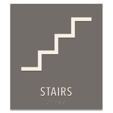 Stairs Sign w/Symbol