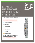 Standard Elevator Evacuation Plans - CA Compliant