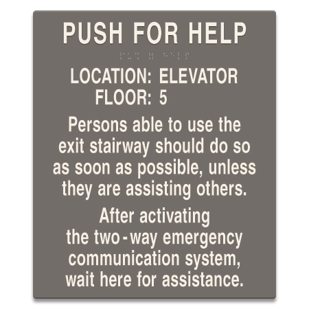 Two-Way Communication Information Sign