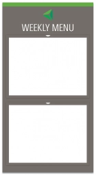 "Weekly Menu" Menu Board