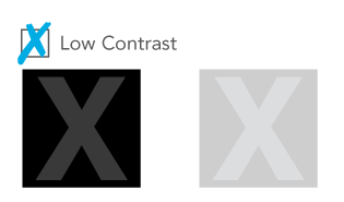 Image showing an example of low-contrast colors.