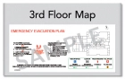 Evacuation Map Holder w/Text