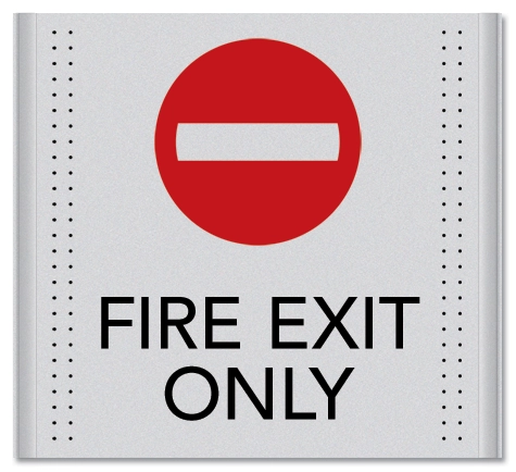 Fire Exit Only Sign