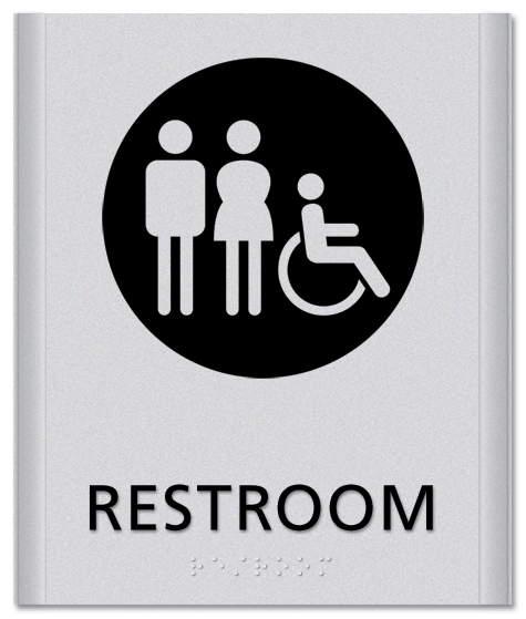 Unisex Sign w/Male, Female, and ISA Symbols